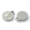 304 Stainless Steel Charms STAS-O145-13P-2
