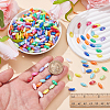 500Pcs 5 Bags UV Plating Opaque Acrylic Beads OACR-SC0002-90-3