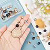48Pcs 4 Color Ion Plating(IP) 304 Stainless Steel Cup Peg Bails Pin Pendants STAS-DC0006-06-2