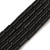 Natural Black Stone Beads Strands G-B091-A16-01-1