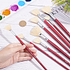 Gorgecraft 9Pcs Sector Painting Brush AJEW-GF0004-56-3