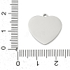 201 Stainless Steel Pendants STAS-F316-40P-03-3