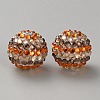 Thanksgiving Day Theme Resin Rhinestone Beads RB-WH0003-08P-1