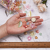 Craftdady 300Pcs 6 Style Transparent Acrylic Bead Caps TACR-CD0001-03-17