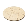 Sacred Geometric Wooden Grid DJEW-F028-01G-2