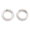 Non-Tarnish 316 Stainless Steel Spring Gate Rings STAS-M296-01P-A-01-2