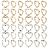 200Pcs 2 Colors CCB Plastic Bead Frame CCB-YW0001-69-1