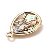Brass Enamel Pendants LS-KK-K252-10G-07-4