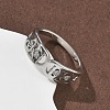 304 Stainless Steel Cubic Zirconia Finger Rings for Women RJEW-F189-03P-4