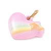 304 Stainless Steel Enamel Pendants SA-CBA08A6-05G-2