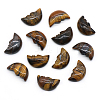 Carveing Face Crescent Moon Natural Tiger Eye Display Decorations MATO-PW0001-015D-1