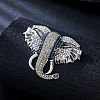 Alloy Rhinestone Brooch JEWB-K027-08AS-1