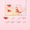 40Pcs UV Plating Rainbow Iridescent Transparent Acrylic Beads MACR-FS0002-19-8