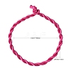 Nylon Rattail Satin Cord Bracelet Making AJEW-JB00019-08-2