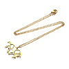 201 Stainless Steel Pendant Necklaces LS-NJEW-T009-JN038-2-45-2
