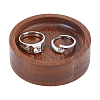 Wood Finger Ring Display Plate RDIS-WH0007-10-1