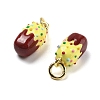 Brass Enamel Charms KK-U060-28G-2