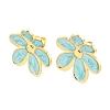 Valentine's Day 304 Stainless Steel Enamel Stud Earrings for Women EJEW-K331-01G-02-2