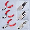 AHANDMAKER 3Pcs 3 Style Carbon Steel Mini Pliers TOOL-GA0001-53-4