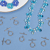 50Pcs 304 Stainless Steel Toggle Clasps STAS-BBC0007-49-3