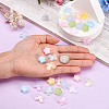 140Pcs 14 Styles Acrylic Resin Beads OACR-TA0001-28-5