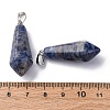 Natural Sodalite Pointed Pendants G-I314-02P-05A-3