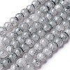 Spray Painted Glass Beads Strands GLAA-A038-C-49-1