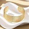 Hollow Out 304 Stainless Steel Cuff Bangles for Women BJEW-Z096-01G-2