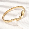 304 Stainless Steel Rhinestone Hinged Bangles for Women BJEW-B168-17G-3