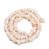 Natural Pink Shell Beads Strands SSHEL-L016-19-3