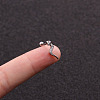 316L Stainless Steel Ear Stud Earrings WG50079-20-1