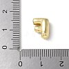 Brass Micro Pave Cubic Zirconia Beads KK-P290-61G-F-3