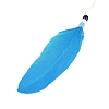 Iron Woven Web/Net with Feather Pendant Decorations LS-AJEW-B016-07B-4