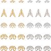 80 PCS 304 Stainless Steel Flower Bead Cap STAS-UN0004-42-1