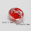 Silver Foil Handmade Lampwork Beads FOIL-R049-M-3