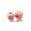Spray Painted Wooden Beads WOOD-P021-01A-25-2