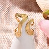 304 Stainless Steel Open Cuff Rings for Women RJEW-Z077-01G-07-2
