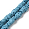 Natural Lava Rock Beads Strands G-U007-01B-1