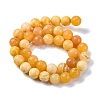 Natural Yellow Jade Beads Strands G-F591-17-10MM-3