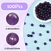 100Pcs Natural Amethyst Beads G-SP0001-22C-2