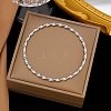 304 Stainless Steel Twist Bangles for Women BJEW-G759-06P-1