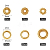 120 Pcs 6 Styles Brass Beads KK-SZ0001-30G-2