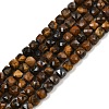 Natural Tiger Eye Beads Strands G-B107-B02-02-2