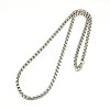 304 Stainless Steel Venetian Chain Box Chain Necklace Making STAS-A028-N031P-A-1