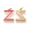 Brass Enamel Pendants KK-R139-01Z-2