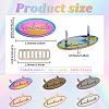 12Pcs 6 Colors Oval Handmade Alloy Decorative Buckles PURS-GF0001-10-2
