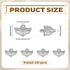 10Pcs 304 Stainless Steel Charms STAS-LP0003-85-2