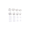 Unicraftale DIY Square Blank Dome Cuff Ring Making Kit STAS-UN0039-94-8