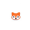 Cartoon Fox Silicone Beads FIND-SZC0014-073-1