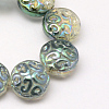 Electroplate Glass Beads Strands X-EGLA-Q063-01-1